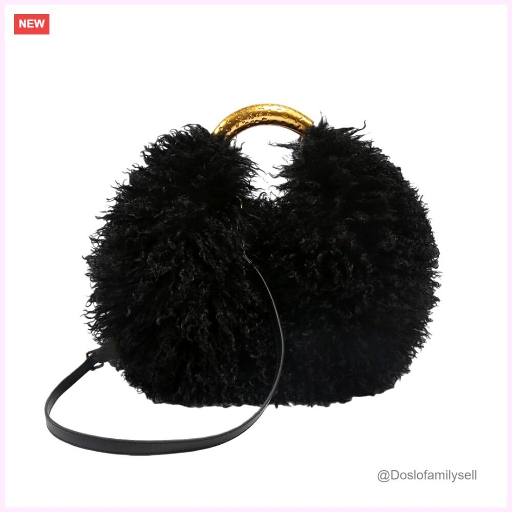 Fluffy Faux Fur Crossbody Shoulder Bag Hobo Purse Women's Accessory